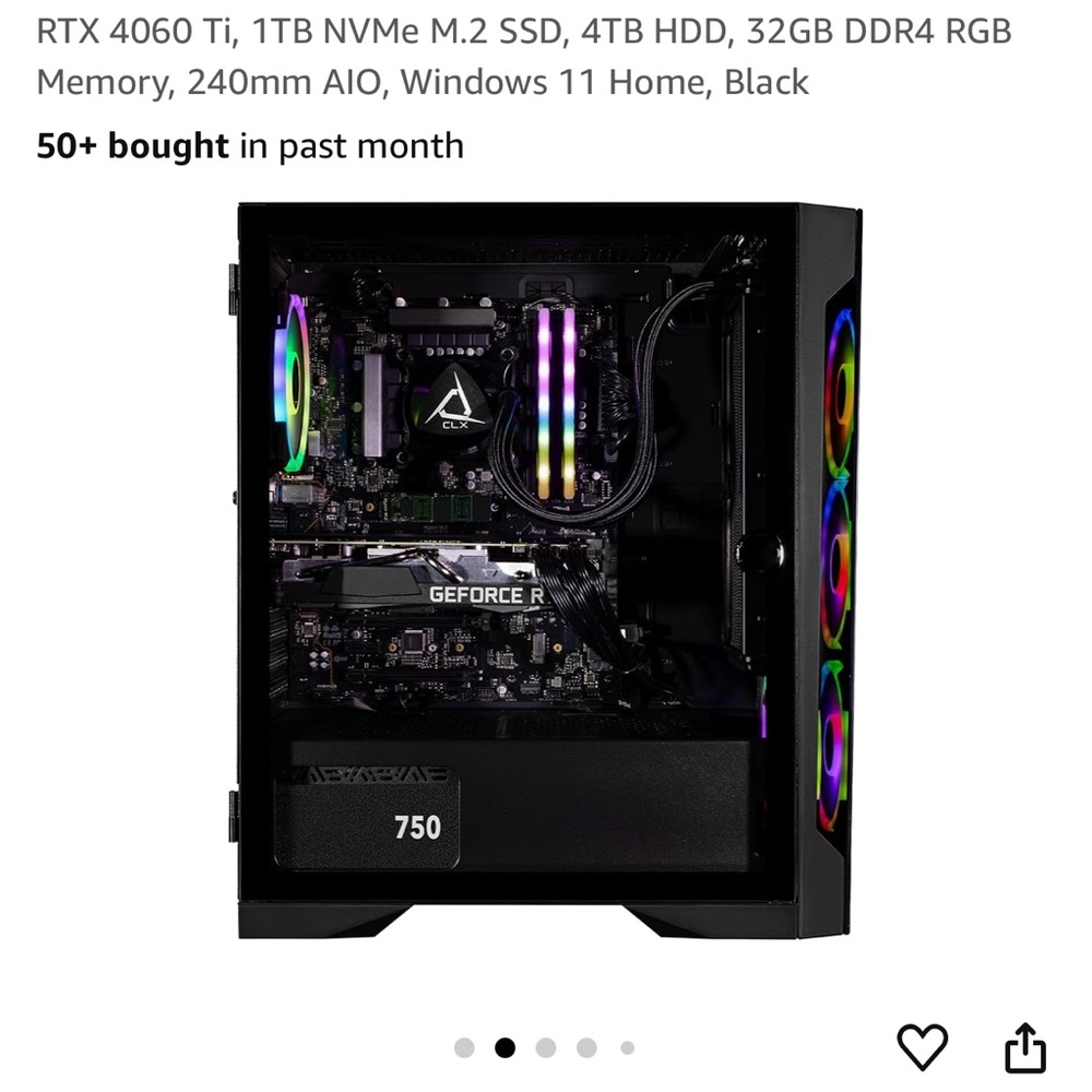 CLX Gaming PC with RGB Lighting
